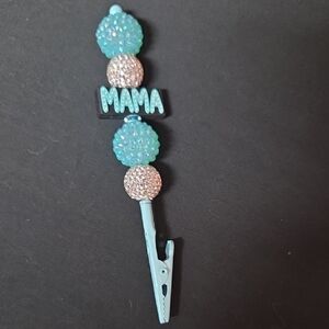 Sparkling Blue and Silver Hair Clip